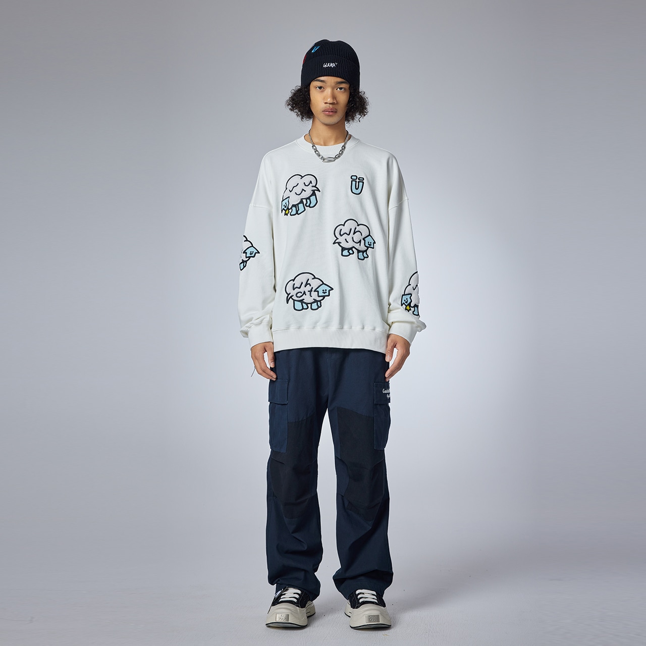 Guuka x AGAHO Pullover Sweatshirt White — фото 5
