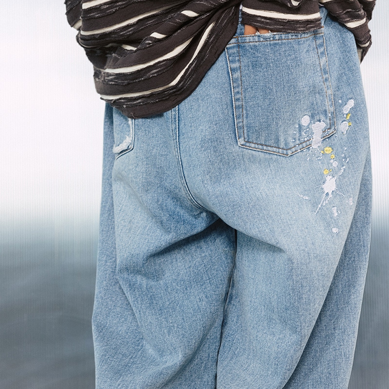 NST NONSTOP Ink Embroidery Washed Jeans — фото 8