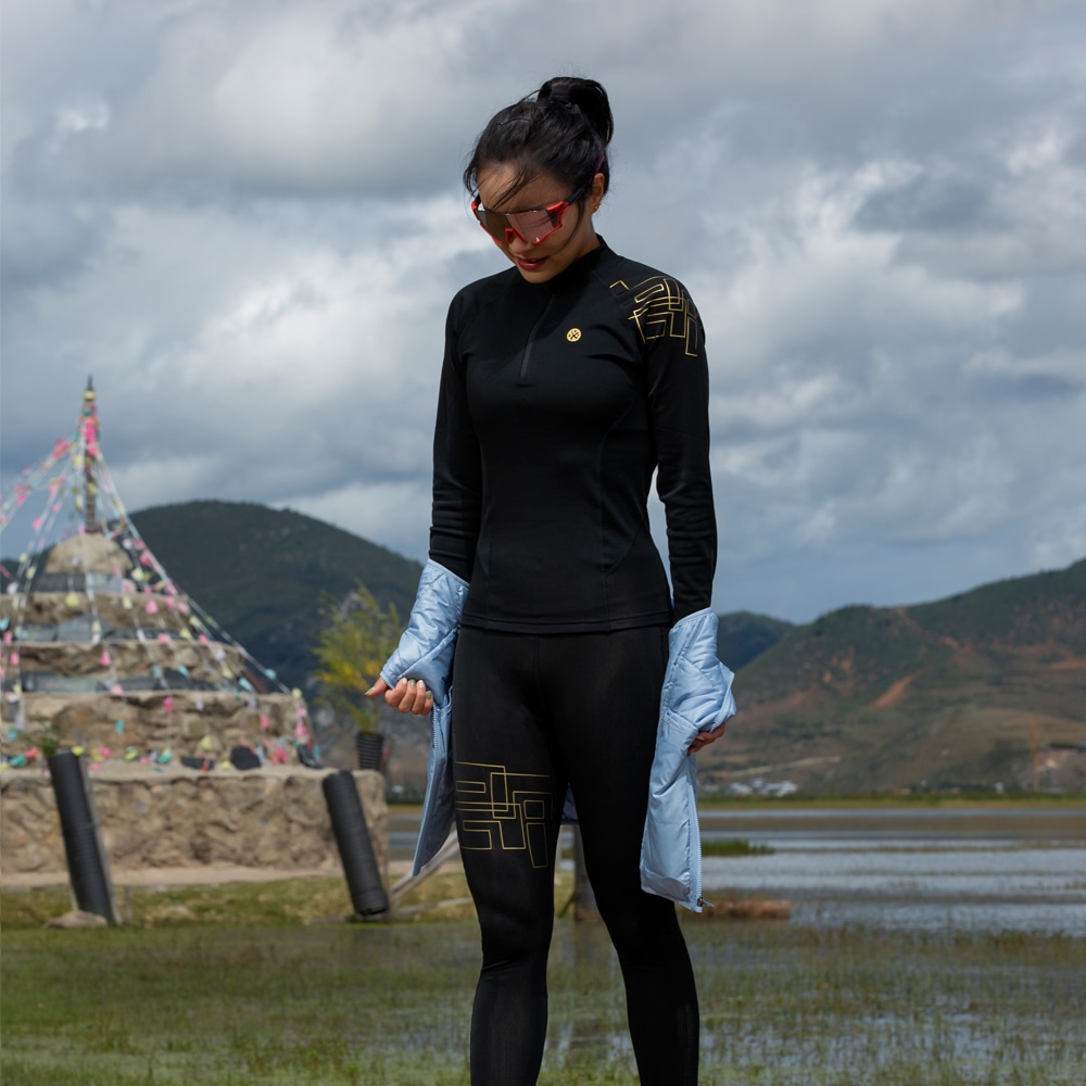 BMAI Compression Long Sleeve Black Gold — фото 4