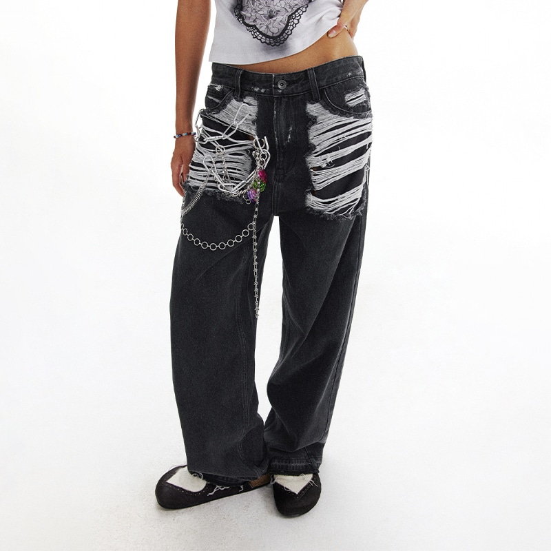 Conp Vintage Straight-Leg Jeans Carbon Grey — фото 2