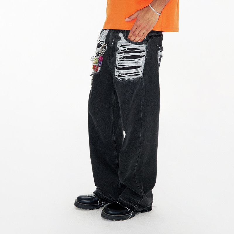 Conp Vintage Straight-Leg Jeans Carbon Grey — фото 3