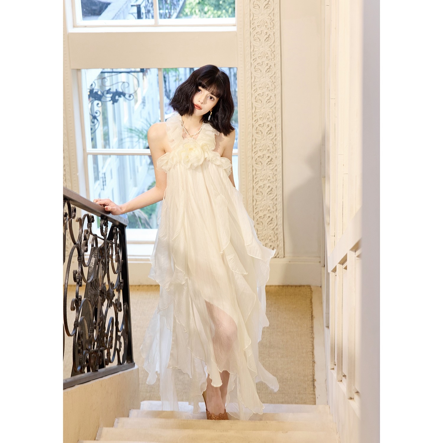 Gjfd Sleeveless Dress Light Apricot — фото 5