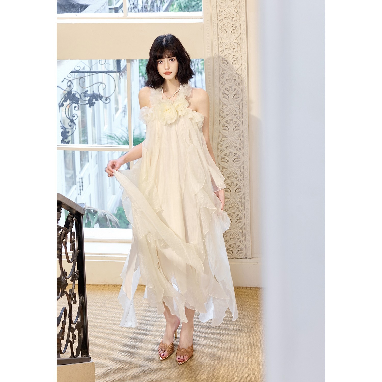 Gjfd Sleeveless Dress Light Apricot — фото 2