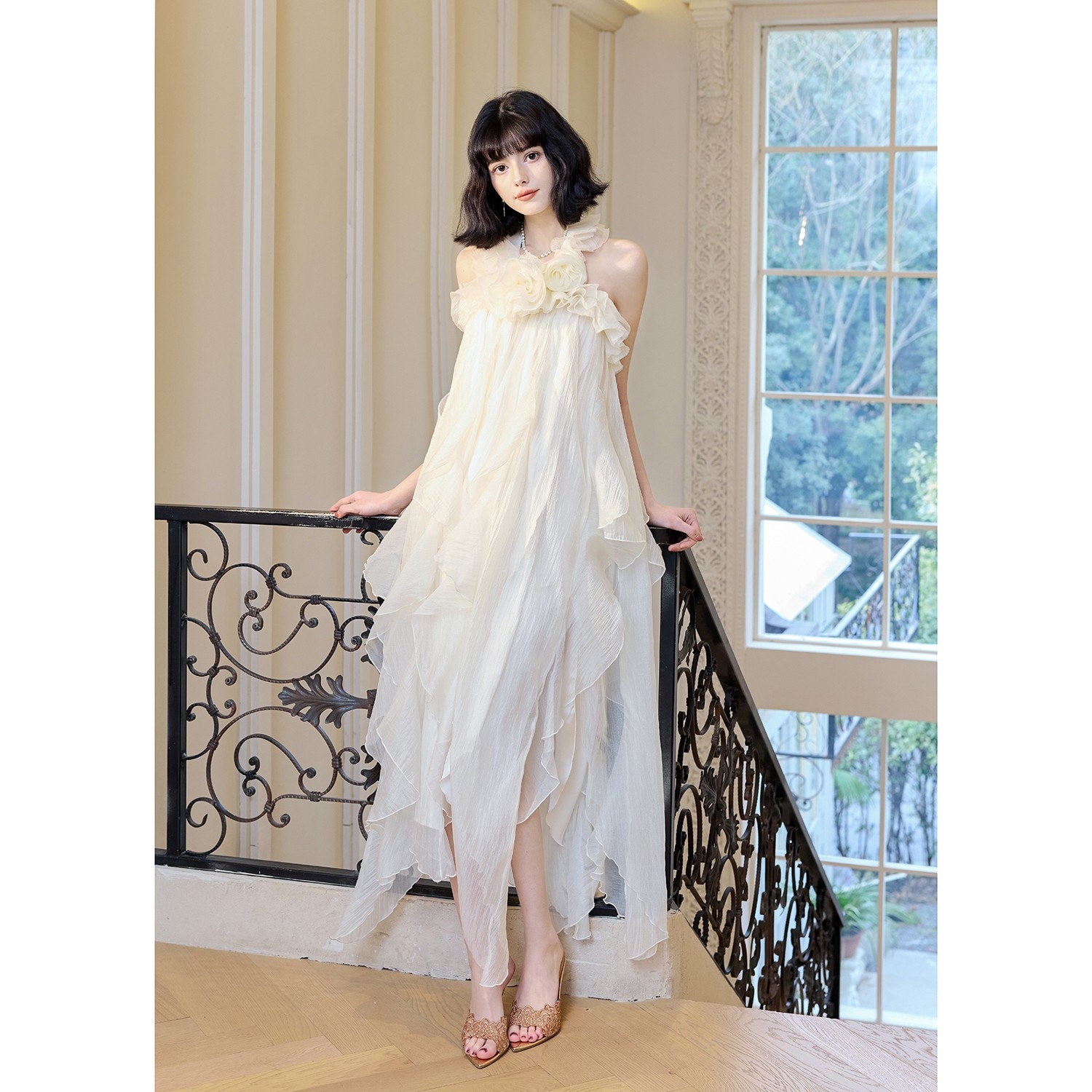 Gjfd Sleeveless Dress Light Apricot — фото 1