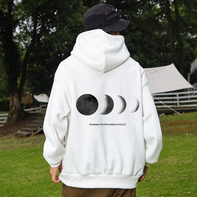 Amber Light Logo Moon Print Hoodie — фото 8