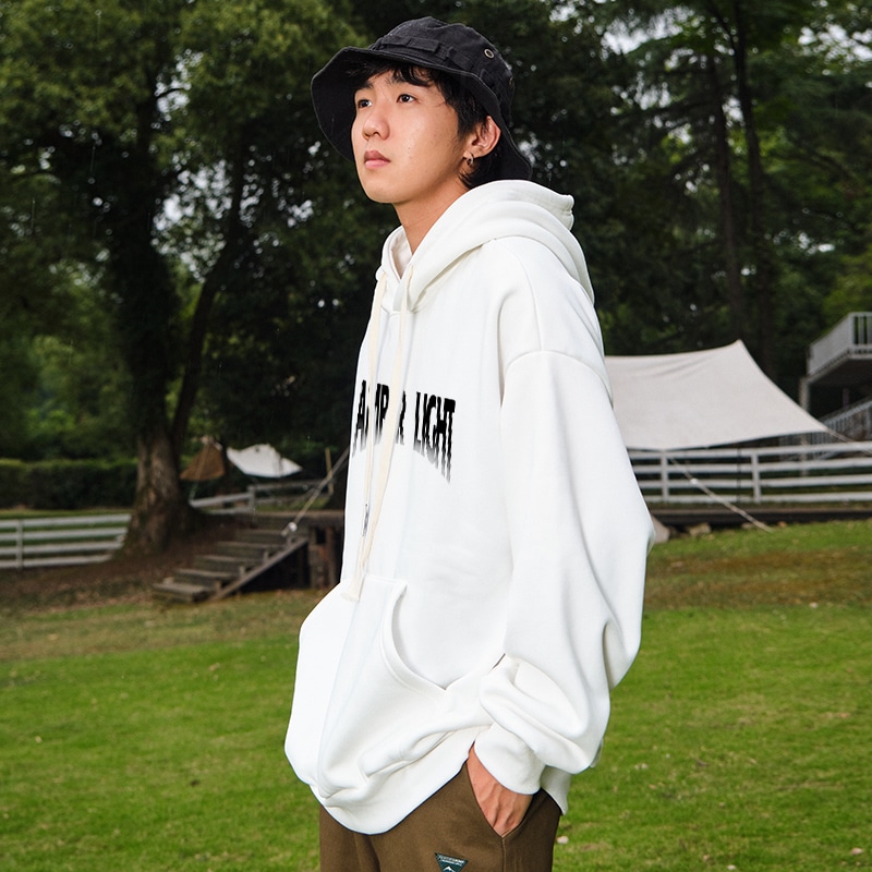 Amber Light Logo Moon Print Hoodie — фото 9