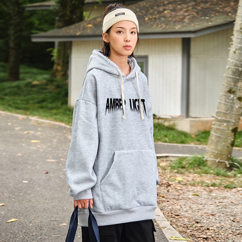 Amber Light Logo Moon Print Hoodie — фото 11