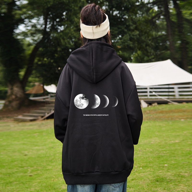 Amber Light Logo Moon Print Hoodie — фото 6