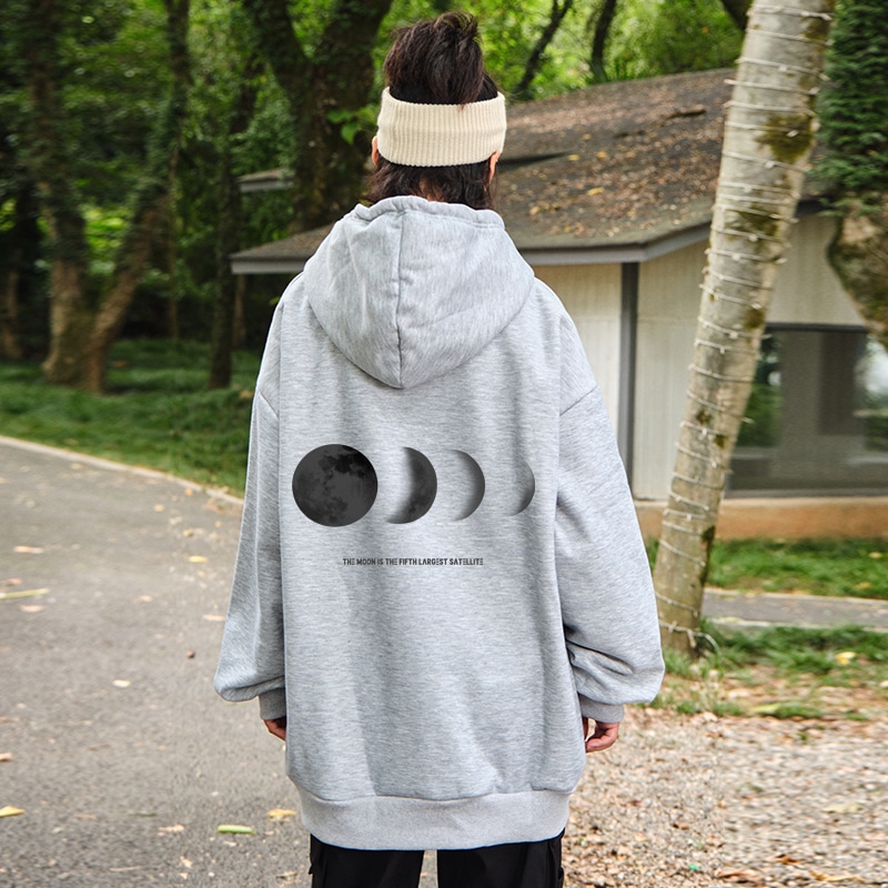 Amber Light Logo Moon Print Hoodie — фото 10