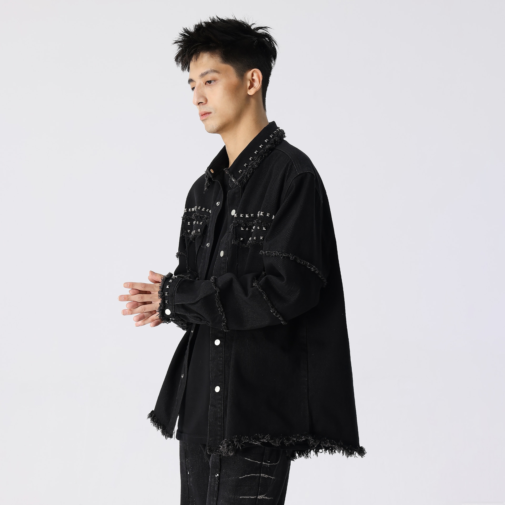 Xinyinsu Denim Jacket Black — фото 3
