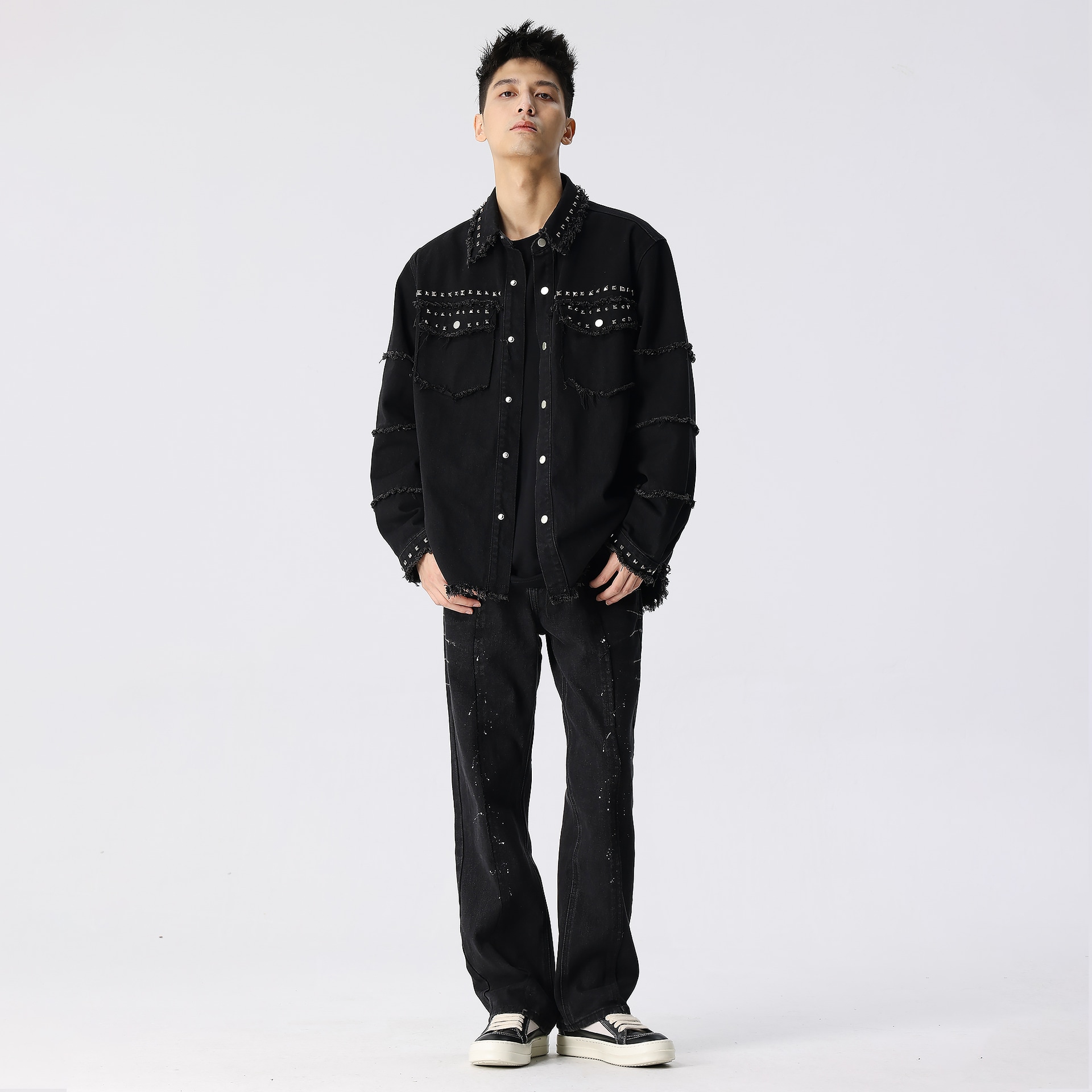 Xinyinsu Denim Jacket Black — фото 6