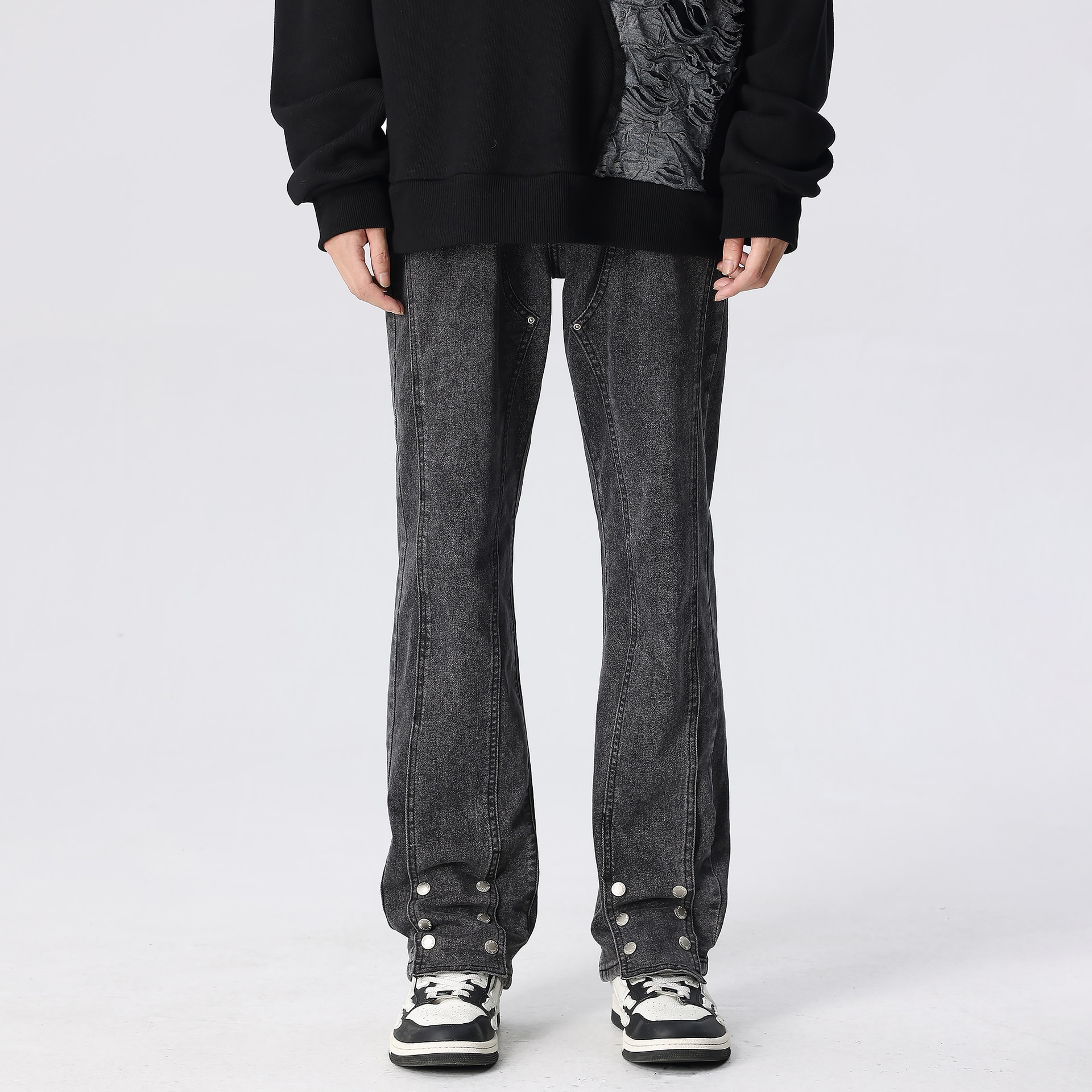Xinyinsu Wide-Leg Jeans Black — фото 7