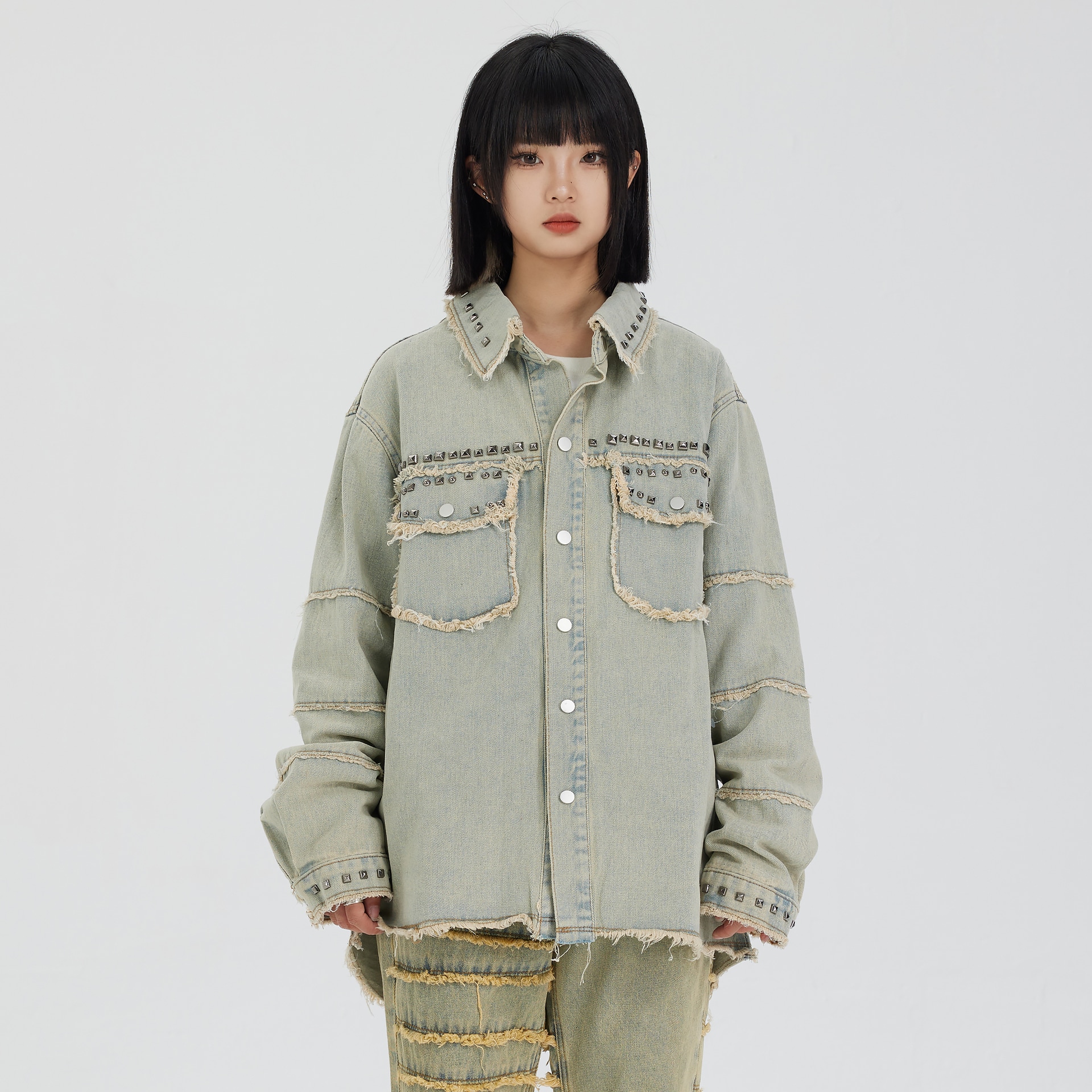 Xinyinsu Denim Jacket Black — фото 10