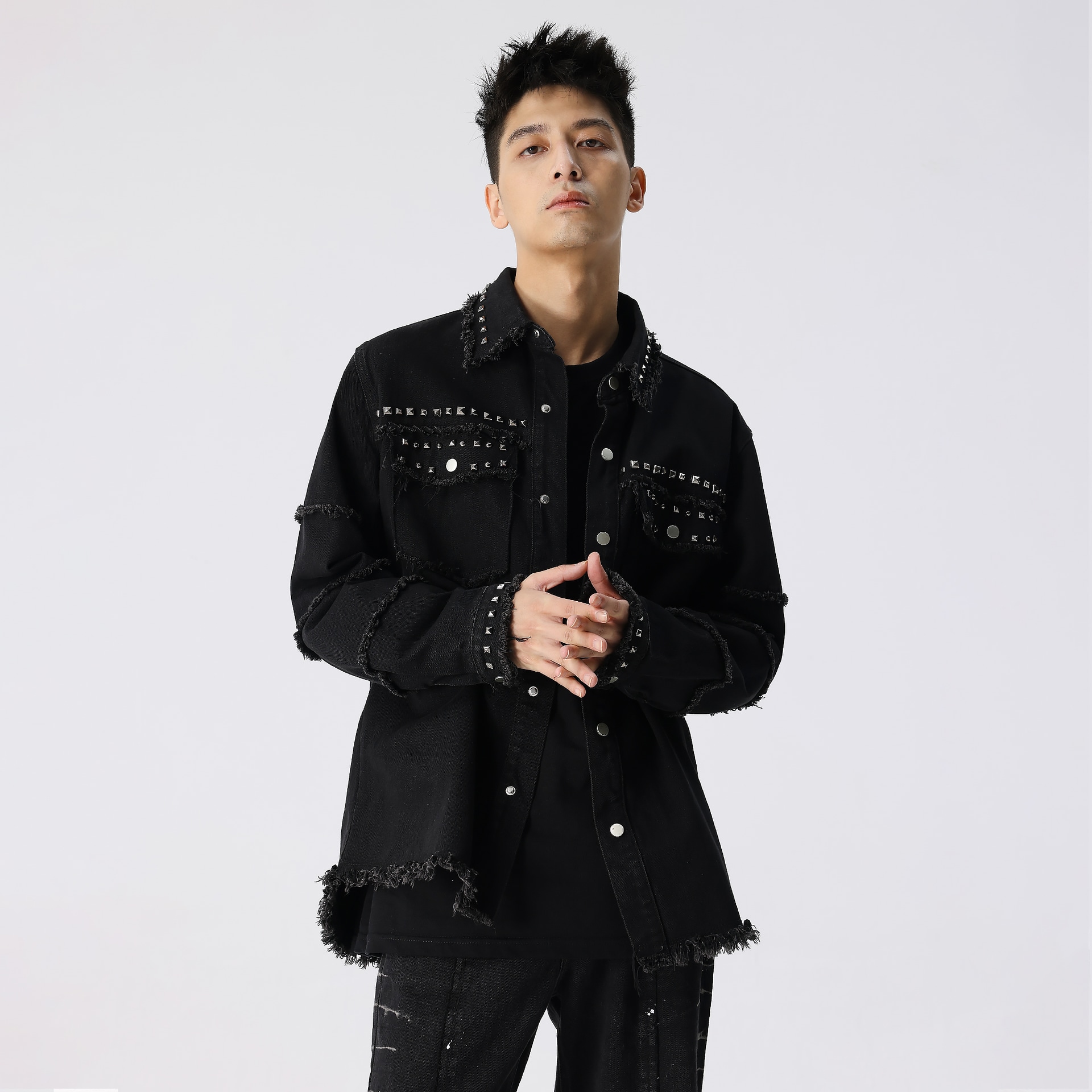 Xinyinsu Denim Jacket Black — фото 2