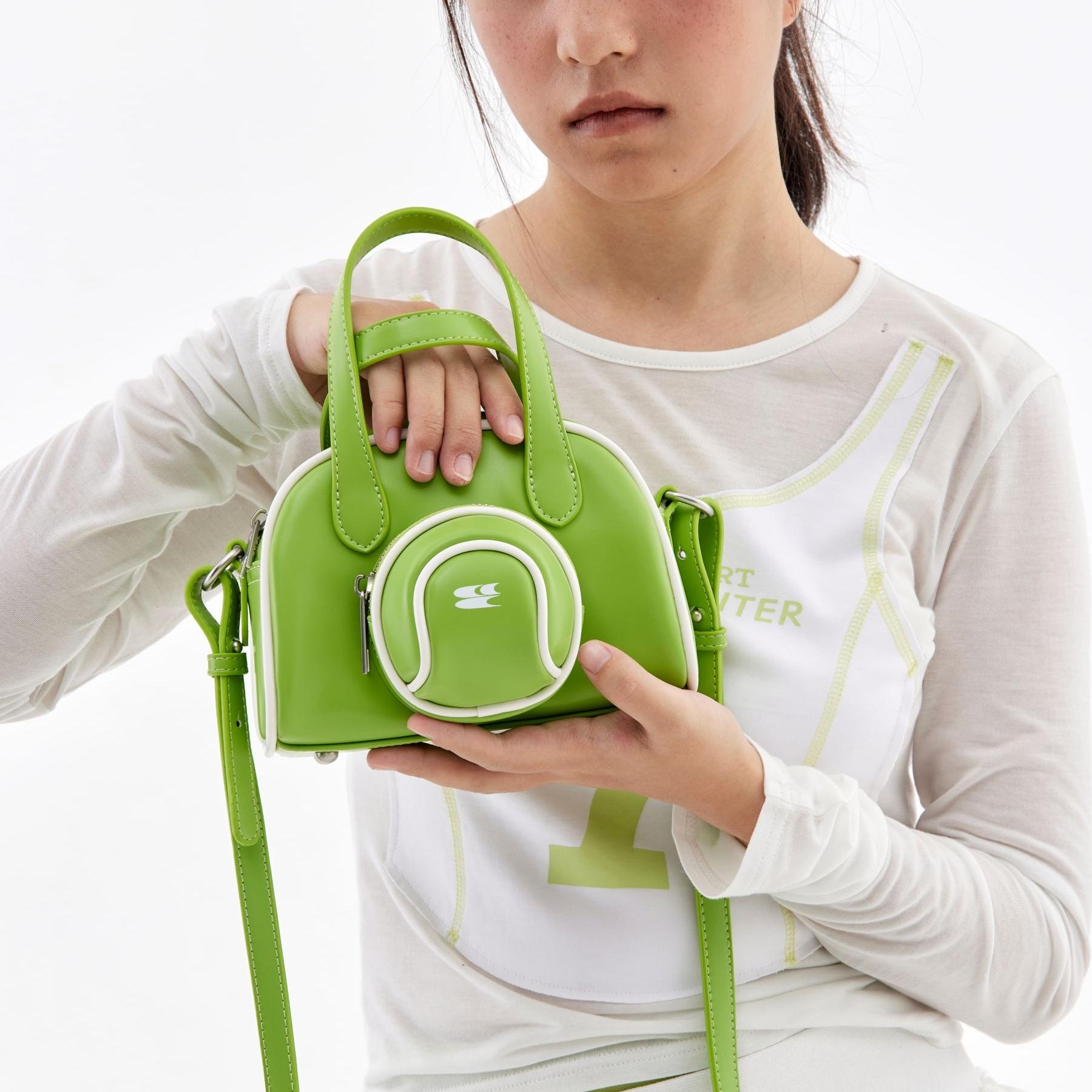 Crying Center Crossbody Bag Green — фото 4