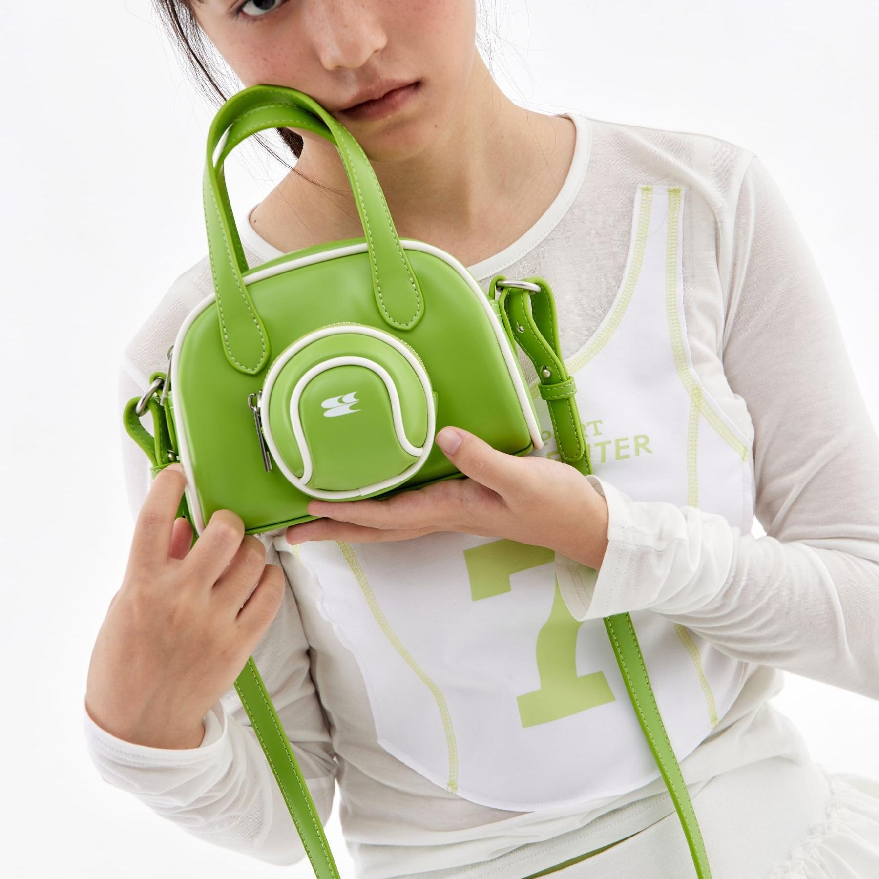 Crying Center Crossbody Bag Green — фото 3