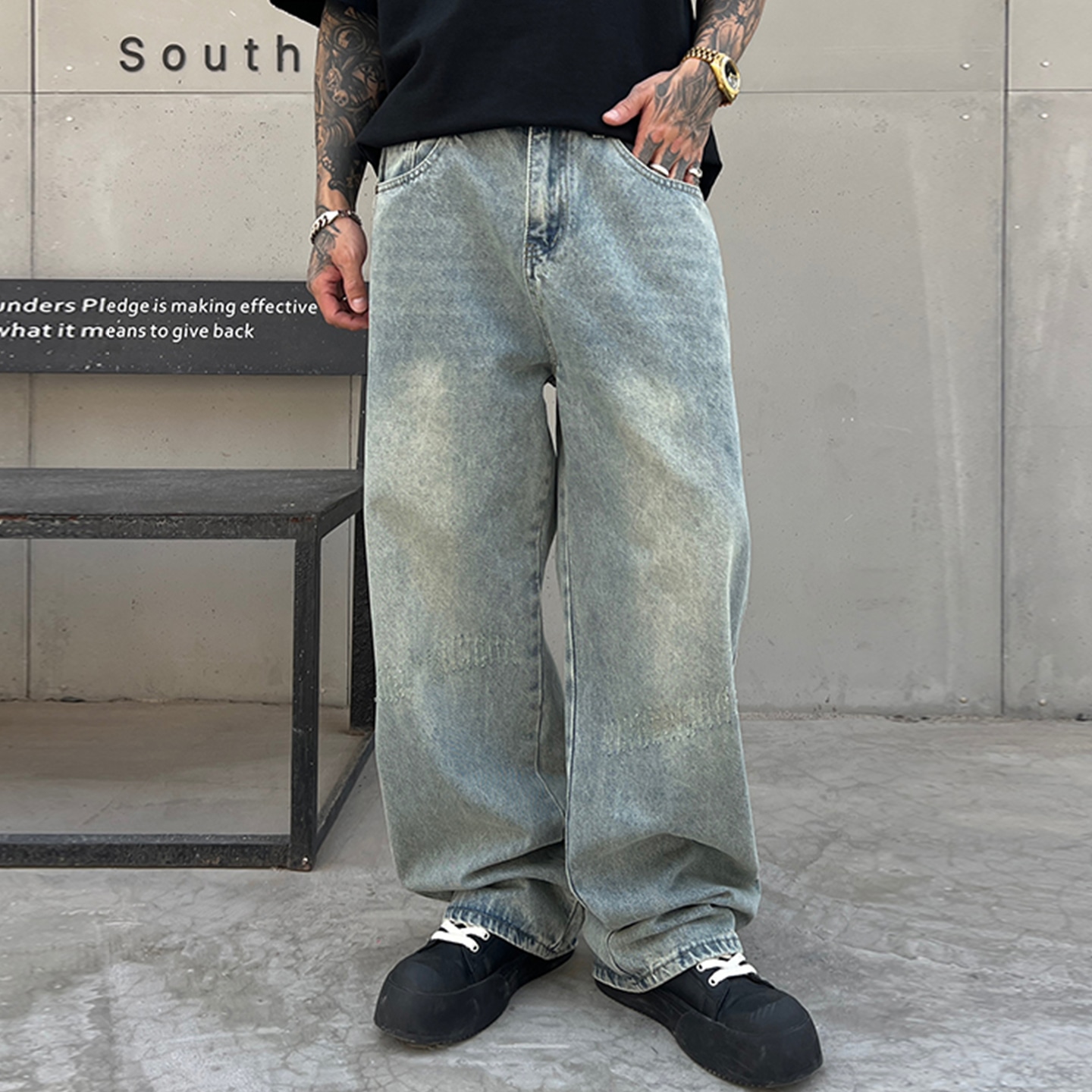 Gthomme Loose Straight Jeans — фото 3