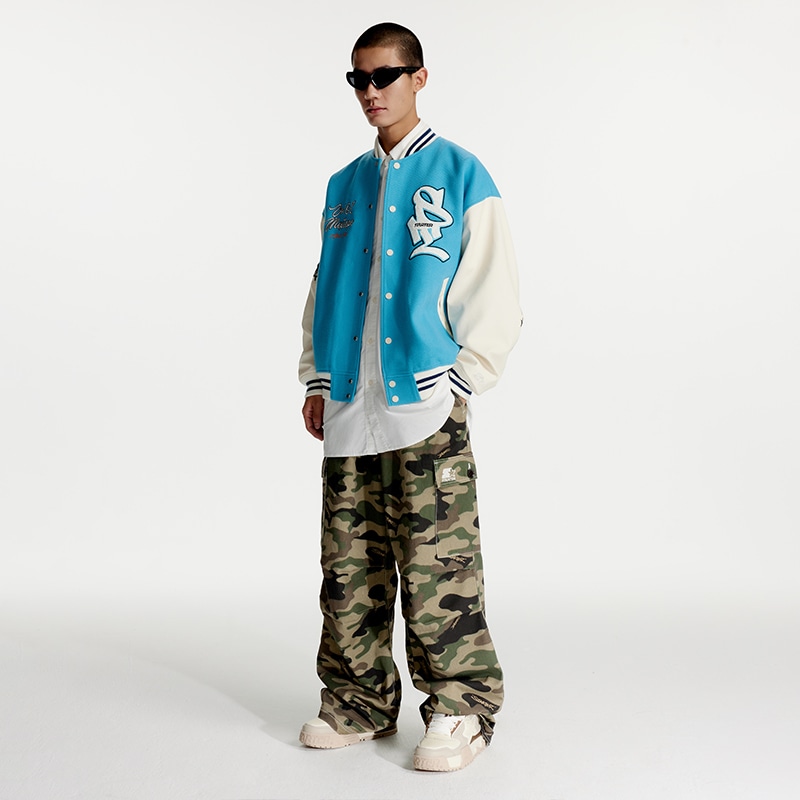 Starter Varsity Jacket Bright Blue — фото 4