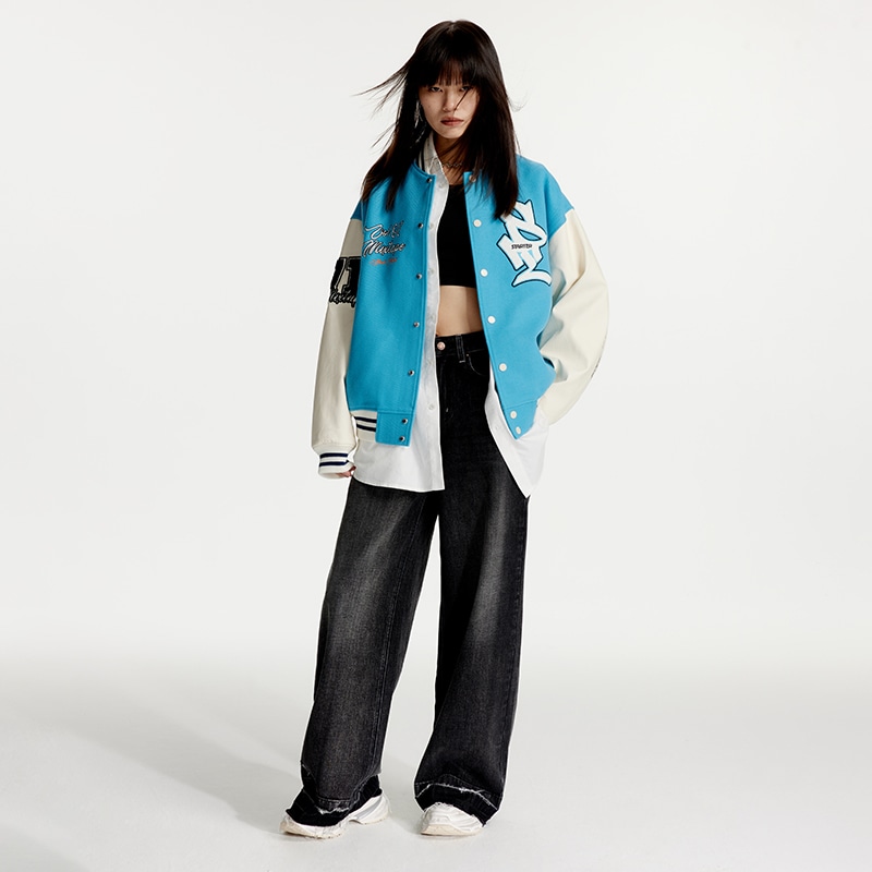 Starter Varsity Jacket Bright Blue — фото 5