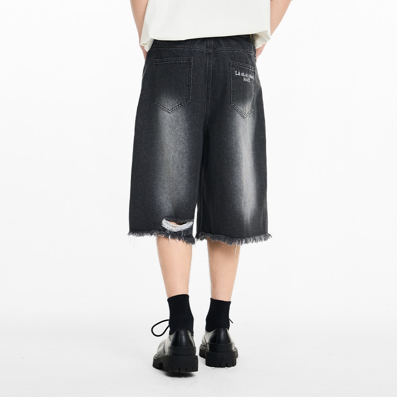Harsh And Cruel Cleanfit Denim Shorts Black — фото 6