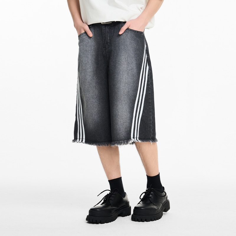 Harsh And Cruel Cleanfit Denim Shorts Black — фото 5