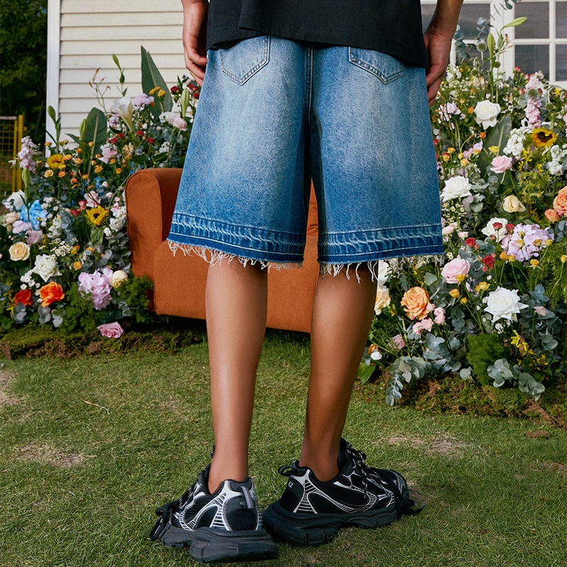 Harsh And Cruel Denim Shorts Blue — фото 4