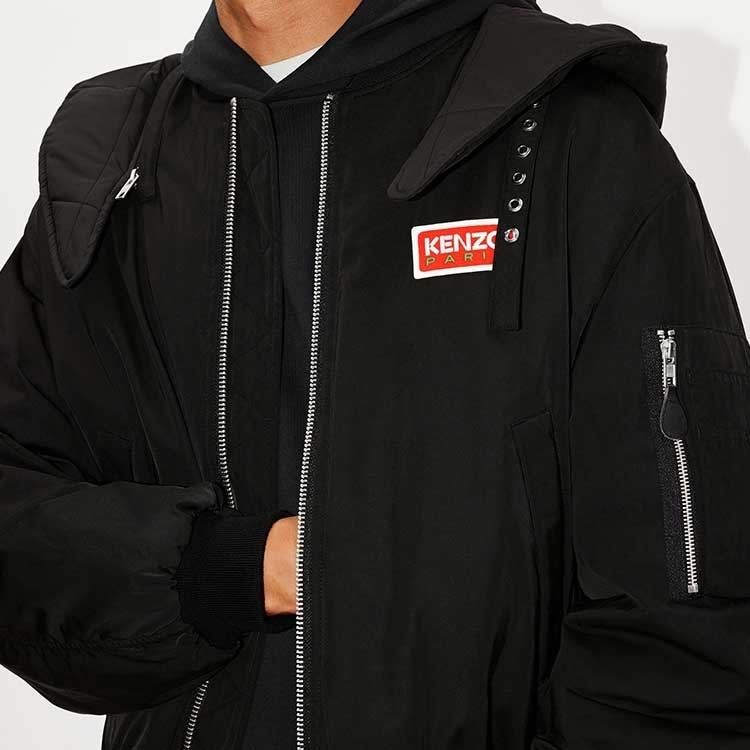 Kenzo Logo Hoodie Jacket Black — фото 6
