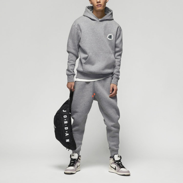 Jordan Flt MVP Fleece Pant Carbon Heather — фото 3