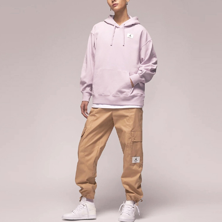 Jordan W J Flight Fleece Hoodie Purple — фото 3