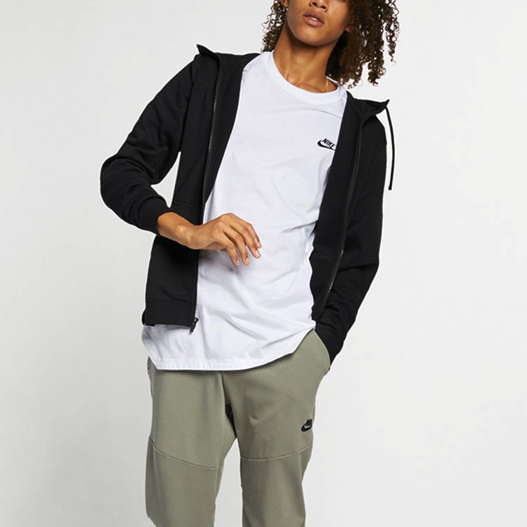 Nike Sportswear Hoodie Jacket Black — фото 3