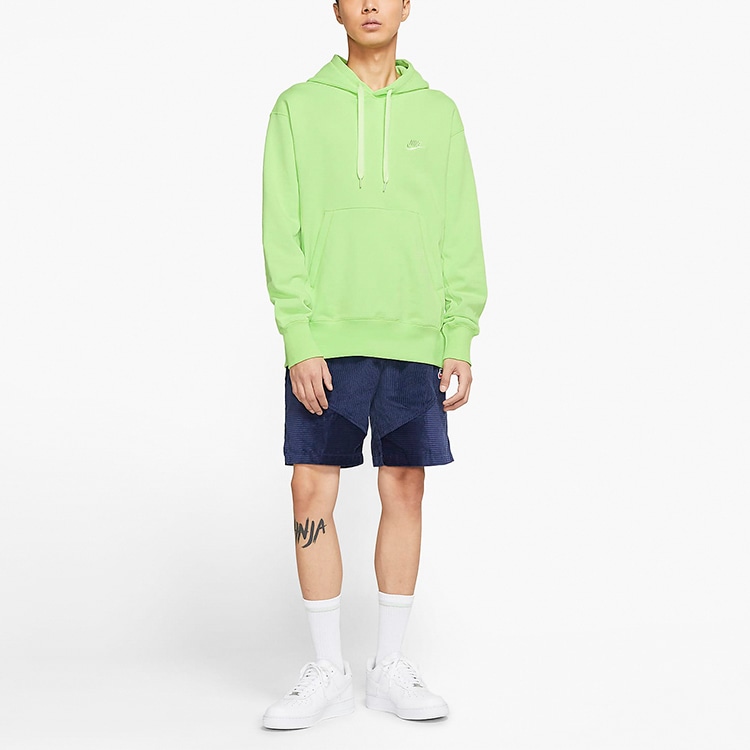 Nike Sportswear French Terry Hoodie Lime — фото 2