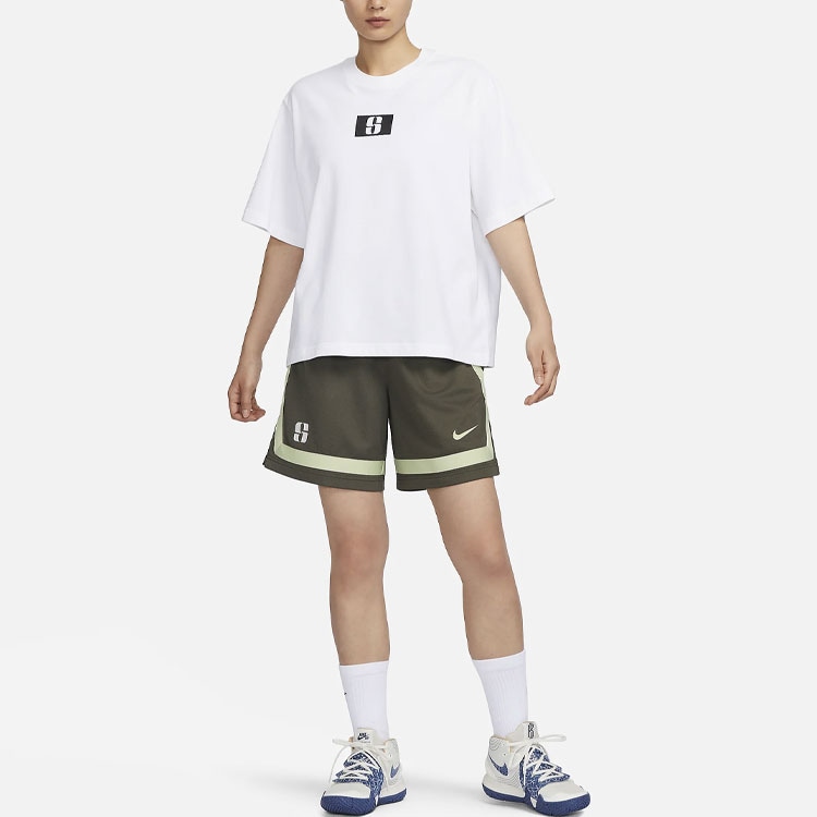 Nike Sabrina Patchwork Basketball Shorts Olive — фото 2