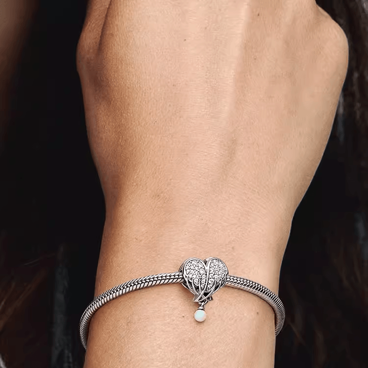 Pandora Angel Wing Heart Charm — фото 2