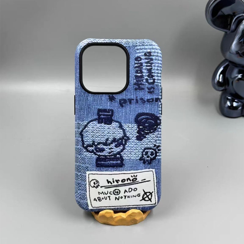 Pop Mart Hirono Ono Thinking Phone Case Denim — фото 1