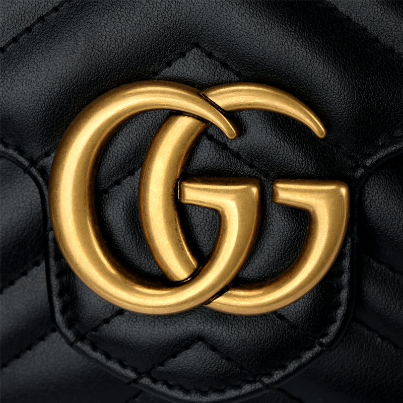 Gucci GG Marmont Mini Envelope Bag Black — фото 4