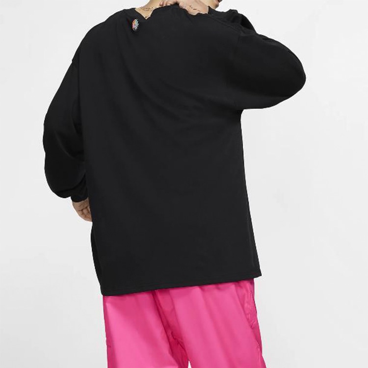 Nike x Atmos Printed Crewneck Long Sleeve Tee Black — фото 4