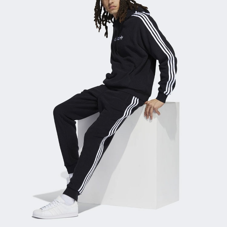Adidas Originals Letter Print Striped Sweatpants — фото 2