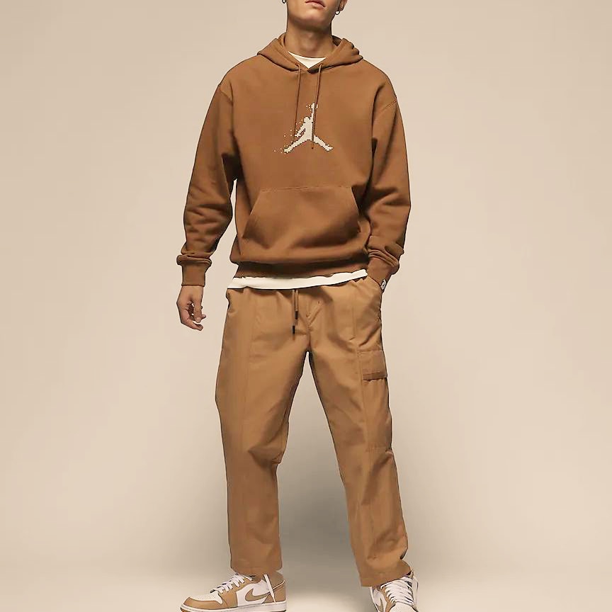 Jordan Essentials Woven Pants Dark Brown — фото 3