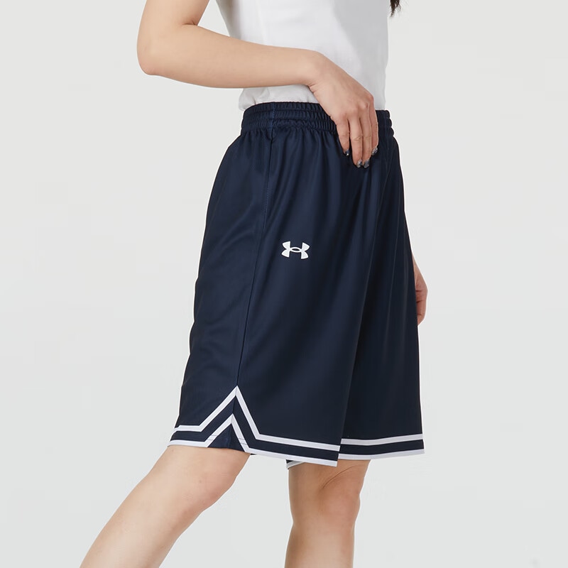 Under Armour SS24 Colorblock Basketball Pants Blue — фото 3