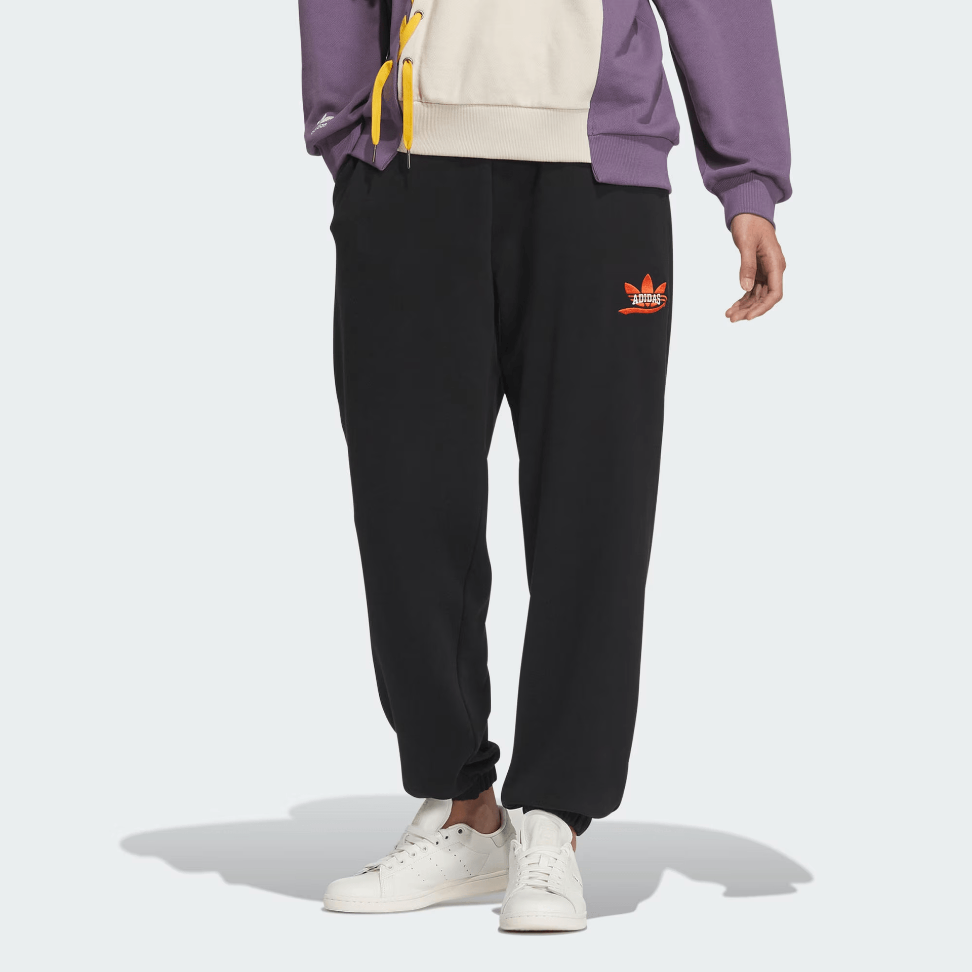 Adidas Originals Joggers Logo Embroidery Black — фото 1