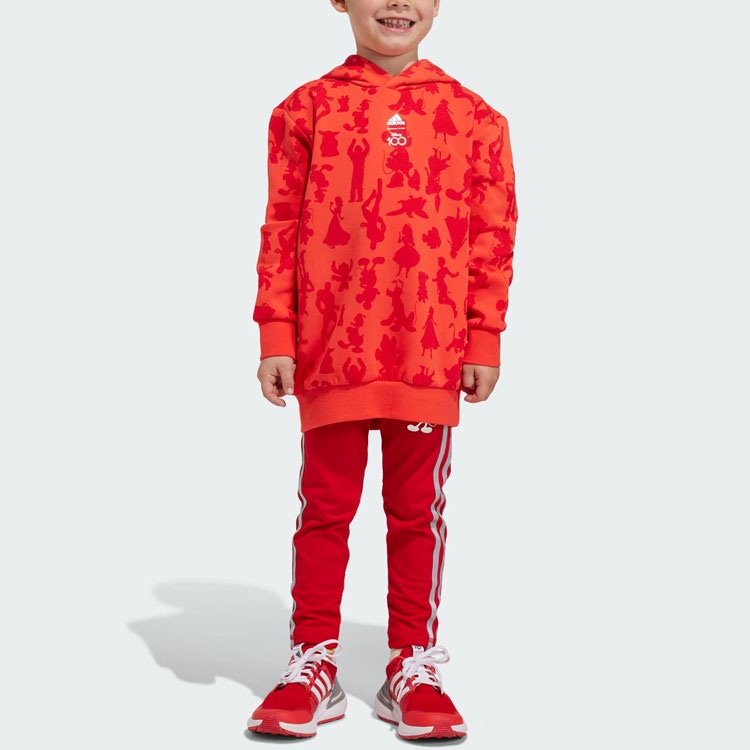Adidas x Disney 100 Hoodie Light Red — фото 4