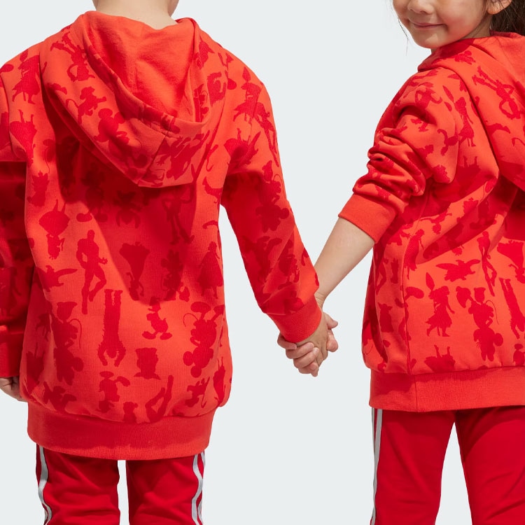 Adidas x Disney 100 Hoodie Light Red — фото 5
