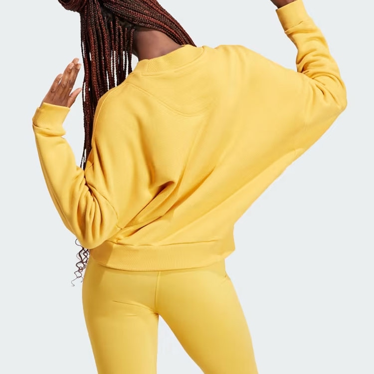 Adidas Lounge French Terry Sweatshirt Logo — фото 2
