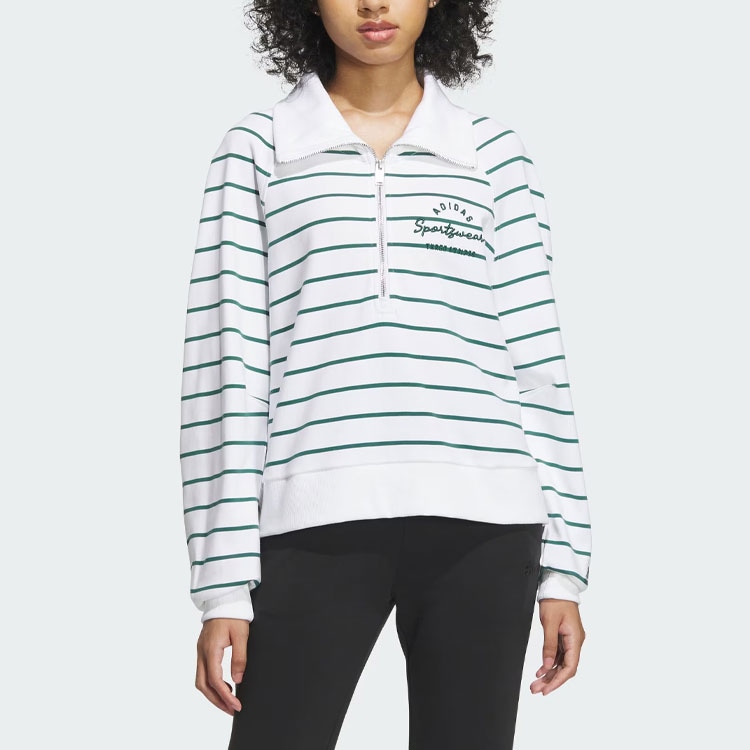 Adidas Verbiage Half-Zip Stripe Top T — фото 1