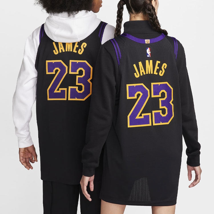 Nike LeBron James Los Angeles Lakers City Edition 2023/24 Jersey — фото 4