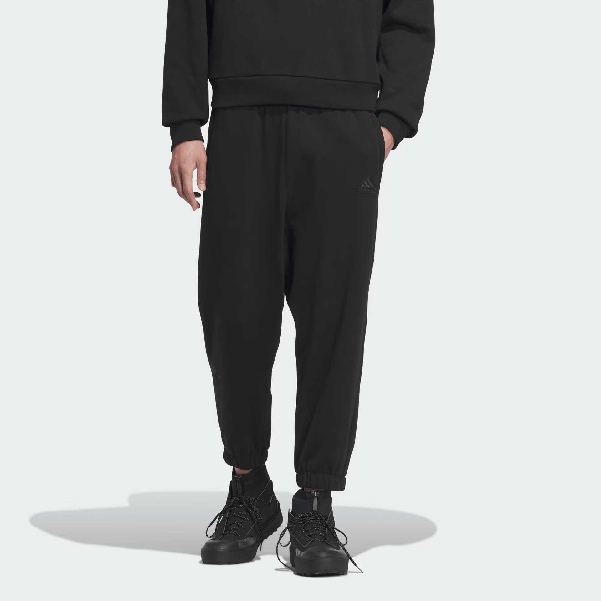 Adidas Heavy French Terry Pants Logo — фото 1