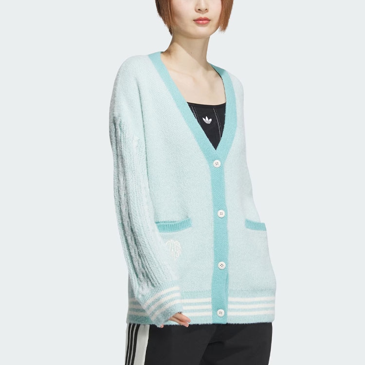 adidas originals V-Day Polo Sweater Mint — фото 1