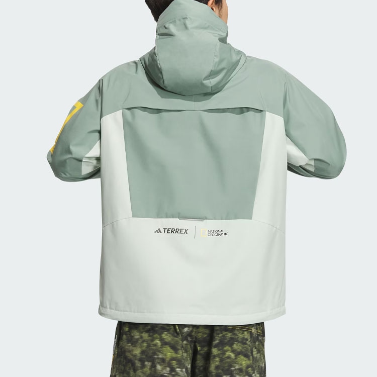 Adidas x National Geographic SS24 Letter Print Windbreaker Hoodie — фото 2