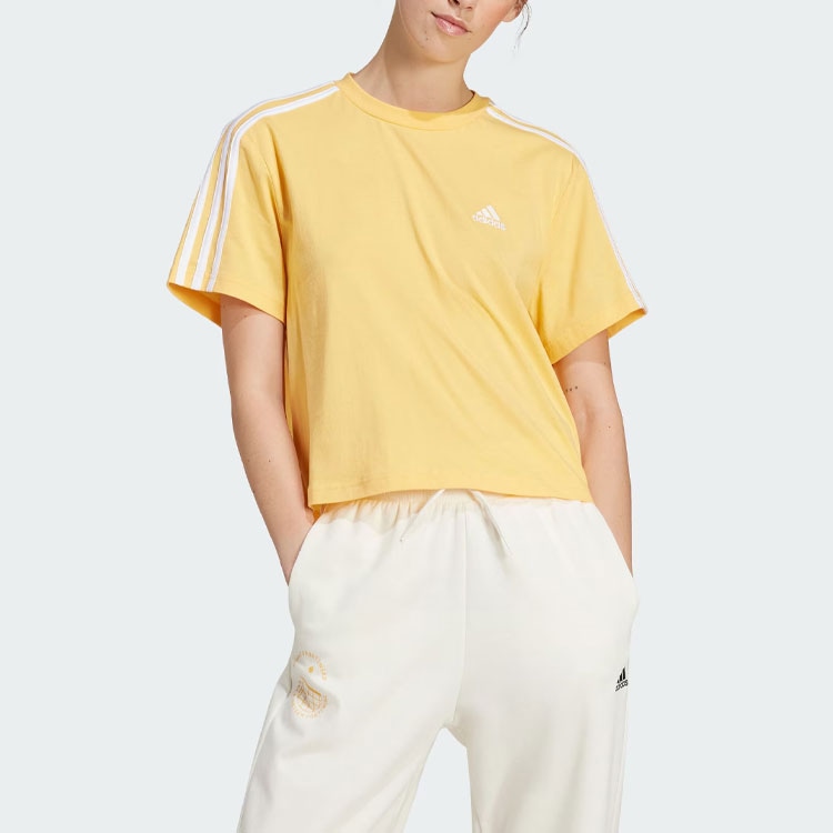 Adidas Essential Tee Light Yellow — фото 1