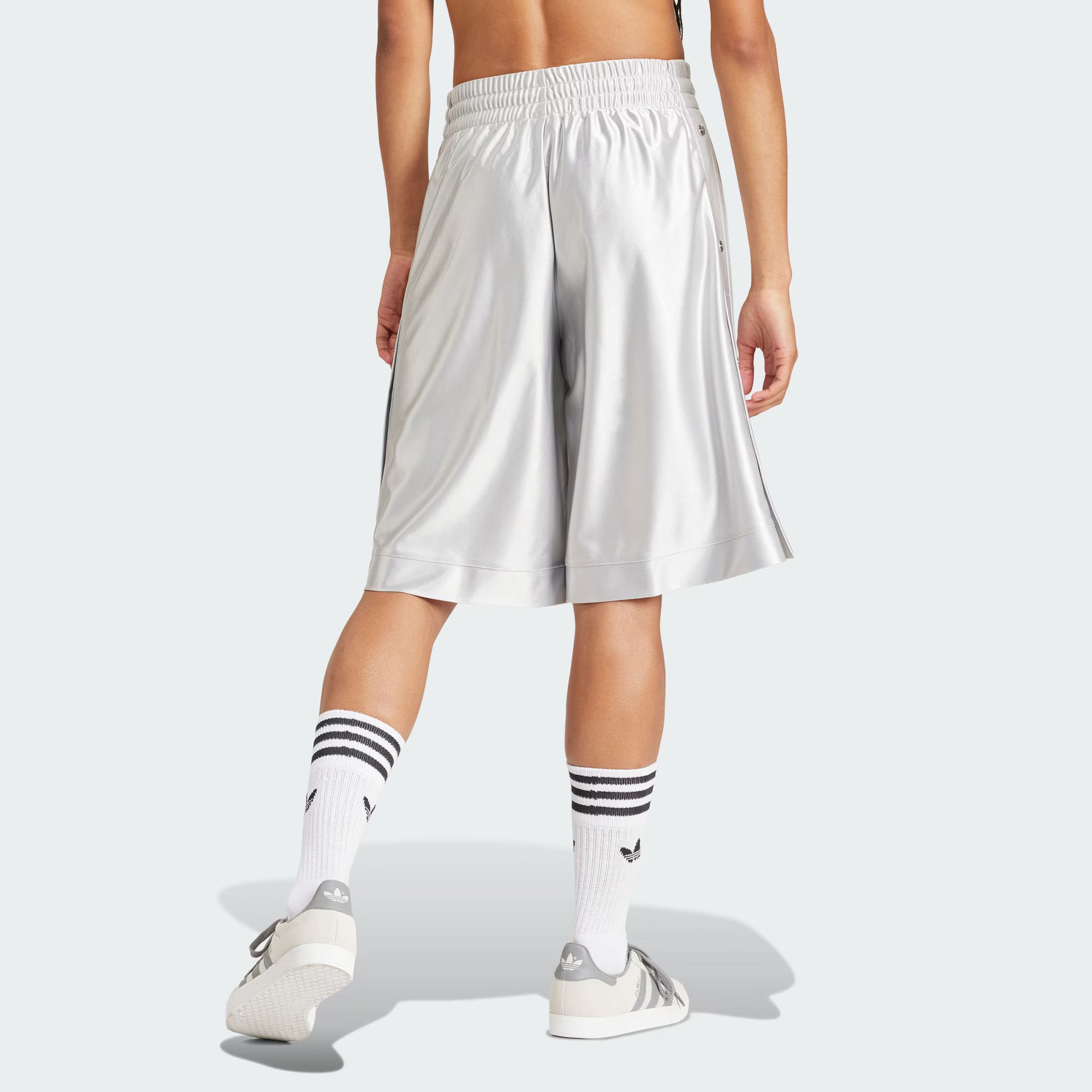 Adidas Originals Premium Basketball Shorts Light Grey — фото 2